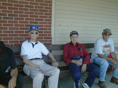 Second from right, is Bernie W9SCT. At right is Bernie's son