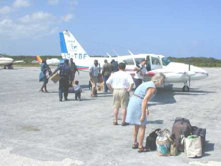 Packing the Piper to leave N. Caicos